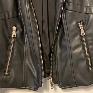 Bebe faux leather motto jacket